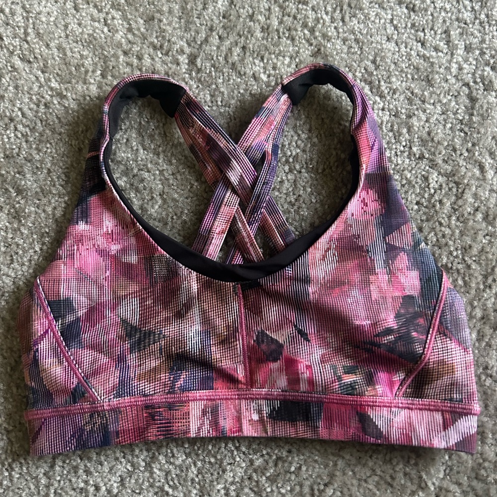 lululemon athletica Pink Multi Cross-Back Sports Bra